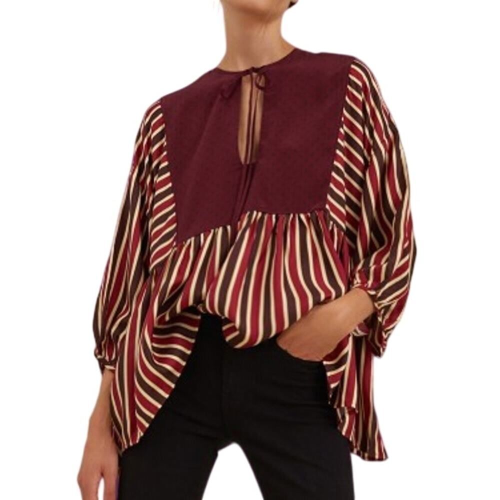 Wiggy Kit Libertine Multi Silk Top Women's Sz. XS